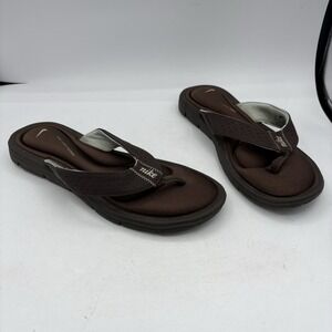 Nike Comfort Footbed Sandals Womens Size 10 Brown Flip Flop‎ Slide 354925-241
